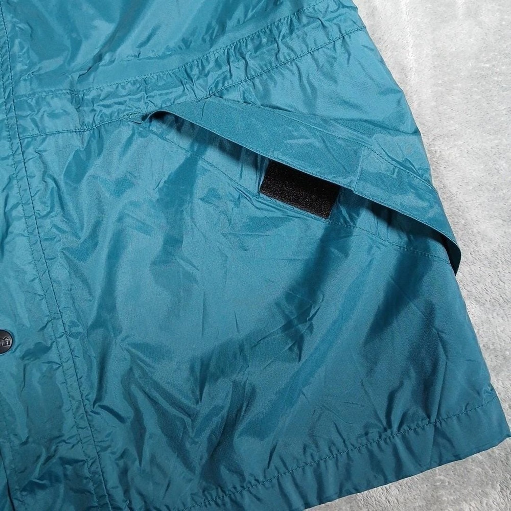 REI Elements Rain Jacket Kids Large 12/14 Teal Parka Outdoor Vintage 90s - Picture 8 of 15